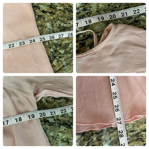 Persaya Women’s Pink Cold Shoulder Mini Dress Size XL Coastal Beach Soft Girl - Picture 6 of 9